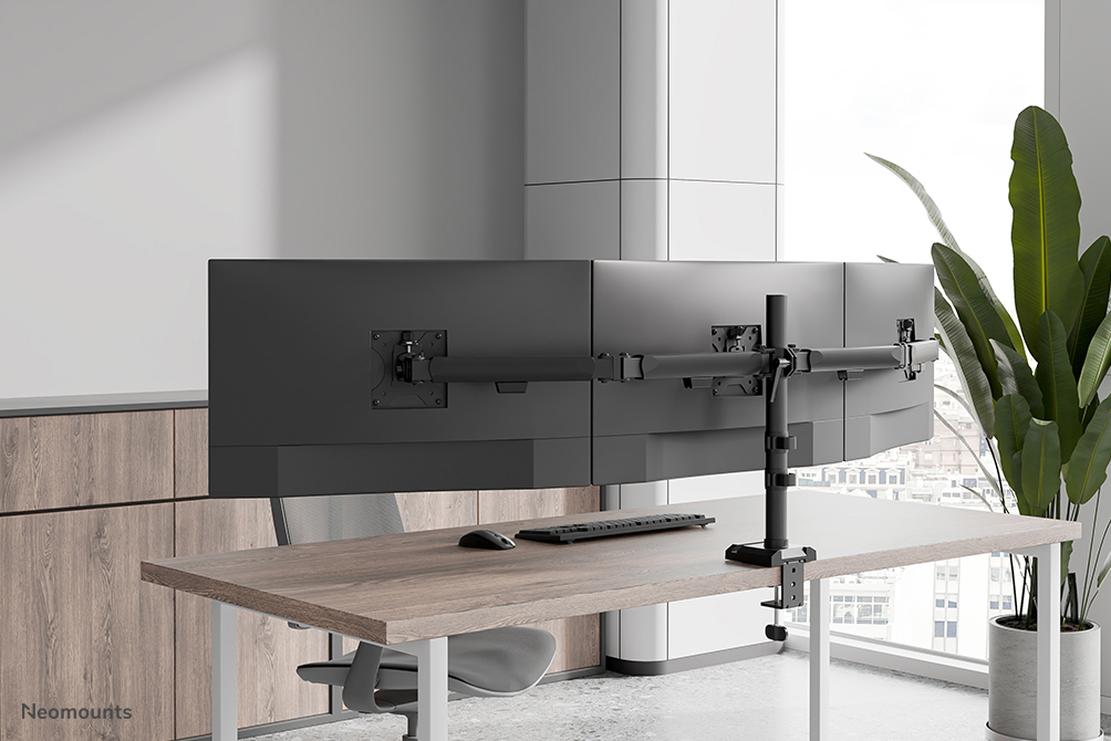Neomounts DS60-600BL3 Support d'écran à fixer 10-27" - Quickfix - arrêt 180°